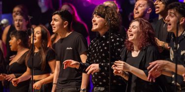 Contemporary Pop Choir Members Performing At Leeds Conservatoire. Photo Credit Ian Hodgson